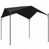 Outsunny Pergola Padiglione 3x3m Impermeabile Stabile Resistente all'inverno Protezione solare con tetto a due falde Tiranti triangolari | Aosom Italy