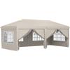 Outsunny Gazebo da giardino esterno 6x3m gazebo pieghevole con Pannelli Anti-UV Altezza Regolabile con Borsa da trasporto beige | Aosom Italy