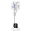 HOMCOM Ventilatore nebulizzatore 90W, ventilatore a piantana 128cm con oscillazione a 70°, 3 velocità, serbatoio 3,5L, bianco | Aosom Italy