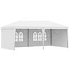 Outsunny Gazebo Pieghevole 6x3 m Pop-up con 4 Lati Rimovibili Gazebo da Giardino con 2 Finestre e Borsa per il Trasporto Bianco | Aosom Italy