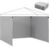 Outsunny Set da 3 pannelli con cerniera per gazebo 3 x 3 m, Grigio chiaro | Aosom Italy