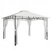 Outsunny Gazebo, 3 x 3,6 m, idrorepellente e robusto gazebo da giardino con zanzariera, doppio tetto, per giardino, terrazza, nero | Aosom Italy