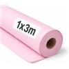 OFITURIA Papel Kraft Rosa Pastello - Rollo 1x3m - 6 Rotoli - Carta da pacchi e carta da regalo, carta da imballaggio per spedizioni e fai-da-te, resistente e facile da tagliare