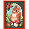 Ravensburger - CreArt Serie D - Scoiattolo con Gesso 3D | Kit Pittura Bambini | Dimensione Di 25 x 18,30 | Giochi Bambina 9 Anni | Paint By Numbers | Idee Regalo | Regalo Bambino 9 Anni