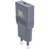 Big Ben Force Power, caricatore USB-C UltraGaN tascabile 30W Power Delivery compatto, grigio