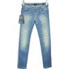 ARMANI JEANS J06 Donna W24 Blu Jeans Skinny Stretch Fantasia Zebra Casual