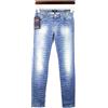 ARMANI JEANS J06 Jeans Donna US25 Slim Zebrato Stretch Zip Fly Denim