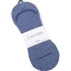CALVIN KLEIN Calze No Show Uomo EU43/46 Blu Antiscivolo Twin Pack Unisex