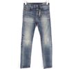 DIESEL Buster R78U6 Jeans Uomo W27/L30 Blu Slim Tapered Strappati Sbiaditi