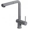 Elleci MGKSTP48 Miscelatore monocomando Cucina con canna girevole e doccetta estraibile Stream Plus finitura Granitek Matt Cemento 48