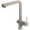 Elleci PRONTA CONSEGNA - SPEDIZIONE IMMEDIATA Elleci MGKSTP51 Miscelatore monocomando Cucina con canna girevole e doccetta estraibile Stream Plus finitura Granitek Classic Avena 51