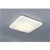 Trio Plafoniera Mandria 1 Luce 24W 4000K cm.41x41 Effetto Cerchio