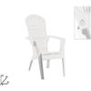POLTRONA PLASTICA BIANCO