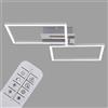 Briloner FRAME PLAFONIERA CM.50X39 30W DIMM.CROMO/ALLUMINIO