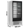 Frigo Murale Salumi, Bibite e Latticini Cervinia con Porte Scorrevoli, -1°C/+5°C, Larghezza 100 cm, Profondità 71 cm