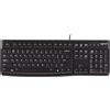 Logitech K120 Corded Keyboard tastiera USB QWERTY Inglese UK Nero