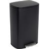 KITCHEN MOVE Cestino per cucina Move, metallo, nero opaco, 50L