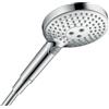 hansgrohe Raindance Select S - Doccetta per doccia a risparmio idrico 5,7 l/min (EcoSmart+), Doccino con 3 getti (incl. PowderRain), Soffione doccia con funzione anticalcare, cromo, 26516000