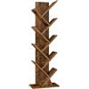 VASAGLE CUSTOS Collezione - Libreria ad Albero, Scaffale da Pavimento Moderno Autoportante, per Camera da Letto, Soggiorno, Studio, 20 x 38 x 115,2 cm, Marrone Vintage LBC609KD01