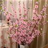 Generico 10 rami di fiori di ciliegio artificiali, 65,6 cm, bouquet di fiori di pesco in seta primaverile per bouquet di fiori finti per la decorazione della casa di nozze (Rosa)