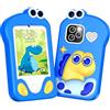 CHAKEYAKE Telefono per Bambini, Macchina Fotografica Bambini con 2,4" Schermo Tattile, Doppio Kamera, Lettore MP3, Scheda SD 32 GB, Regali di Natale e Compleanno per 3 4 5 6 7 8 Anni (Blu)