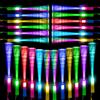 Kangtaixin 24 pezzi di bastoncini LED luminosi colorati - bastoncino luminoso in fibra ottica con batteria, giocattolo regalo in fibra ottica per bambini per feste notturne, concerti, Natale