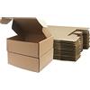 STRBOXONG Scatole di spedizione in cartone ondulato, 208 x 130 x 68 mm grandi scatole postali per la spedizione, scatole di imballaggio marrone per affari, stoccaggio o regalo (10 pezzi)