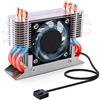 NewHail 12V M.2 2280 SSD Dissipatore con 40mm PWM Ventola, Tubi di Calore in Rame e Pad Termico, SSD Dispositivo per M.2 2280 SSD NVMe e SATA Solo