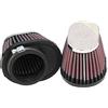 K&N Filtro Aria Universale Ovale/Conico 54mm flangia decentrata, 102mm x 76mm base, 76mm x 51mm top, 70mm altezza (RC-0982) (Set di 2)