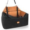 TLPEMN Seggiolino Auto per Cani Grandi e Medi, Trasportino Cane con 2 Cinture di Sicurezza, Cuccia e Cuscino Rialzo 10,5 cm per SUV e Macchina, Fondo Antiscivolo, Sfoderabile, 78x55x53cm