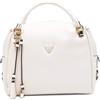 GUESS borsa a tracolla borsetta Danya Satchel Cream White avorio