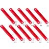 VEQENMOT 10pcs Luce di Posizione Laterale rossi - Luci di posizione laterali impermeabili a 9 LED 12-24 V per rimorchio, camion, camper, barca, furgone - Luci di ingombro posteriori anteriori/posteriori
