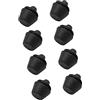A ABSOPRO Tampone Supporto Silent Block Ammortizzante 8 Pezzi Per Auto | Materiale: Gomma, Colore: Nero, Dimensioni: 13x15mm, Utilizzo: Portiera, Baule, Cappuccio, Camion.