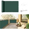 SUNNY GUARD Frangivisto Balcone 90x700cm Protezione Privacy,Protezione UV,Antivento e Impermeabile Copri Ringhiera Balcone per Giardino terrazza con Fascetta,Verde