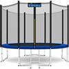 KIDUKU Trampolino KIDUKU® Ø 244 cm | da Rheinland | set completo con rete di sicurezza, scala, copertura dei bordi, ancoraggio al suolo e accessori | trampolino per bambini da giardino all'aperto