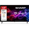 Sharp 43HP5265E TV 109,2 cm (43") 4K Ultra HD Smart TV Wi-Fi Nero