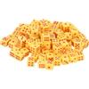 QUARKZMAN 300 Pezzi Mini Dadi 5mm/0.2 Acrilici Piccoli Dadi A Sei Facce Con Punti Per Giochi Da Tavolo Party E Attività Giallo/Rosso