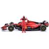 Burago Ferrari SF-23 Carlos Sainz Nr 55 Stagione 2023 Formula 1 F1 - scala 1/24 23cm Modello Auto con figura del pilota DieCast Bburago 18-26809-55