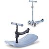 Micro Mini Micro Deluxe Rock & Go LED Ocean Slate | Deluxe Rock Scooter per bambini | Monopattino Deluxe Rock & Go LED Scooter