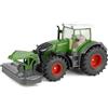 Siku 2000, Trattore Fendt 942 Vario con falciatrice frontale, Metallo/Plastica, 1:50, Verde, Falciatrice e cabina rimovibili, Gancio di traino