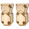 INJORA Brass Diff Cover Fronte Retro Assi Abitazione Coperchio Scx24 Upgrades for 1/24 RC Crawler Car Axial SCX24 Gladiator Bronco C10 JLU Deadbolt
