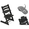 Stokke Bundle STOKKE ® TRIPP TRAPP ® Sedia + Baby Set + Newborn Set Rovere Nero