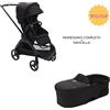 Bugaboo PROMOZIONE Passeggino Completo Bugaboo Dragonfly + Navicella Midnight black