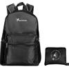 DEARBAG Trekking Pieghevole Ultraleggero, 15L Impermeabile Zaino Da Viaggio Zainetto Piccolo, Impermeabile Multifunzione Zaino da Escursionismo Unisex zaino da viaggio Outdoor (Nero)