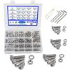 newlng Kit Viti e Dadi M2 M3 M4 M5 Esagono Incassato Bulloni Acciaio Inossidabile 304 Viti a Brugola Esagonale Testa a Bussola Dadi Rondelle Assortimento Kit 940pezzi