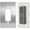 Kalexion Mascherina in acciaio inox per anello Doorbell Wired - Piastra da parete per anello video campanello Wired, supporto accessori per campanello con fotocamera, resistente alle intemperie per montaggio a