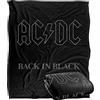 LOGOVISION Acdc Back In Nero Coperta super morbida al tatto setoso - 152 x 127 cm