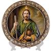 DRW Piatto San Giuda Tadeo in Ceramica da Appendere o Mettere in Supporto 20 x 20 cm