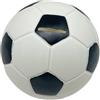 Relaxdays Salvadanaio Pallone da Calcio, Contenitore Palla Salva Danaro Monete e Contanti, Risparmi, Ø 15cm, Bianco Nero