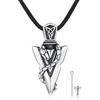 ZIPPICE Collana con freccia in argento Sterling 925, con ciondolo a forma di freccia, gioiello per uomo e donna, Argento sterling